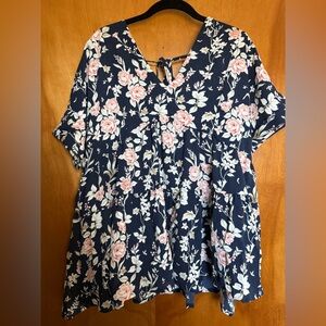 Floral blouse, size L